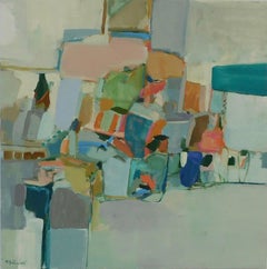 "Picante"  abstract oil painting by S. Wheeler