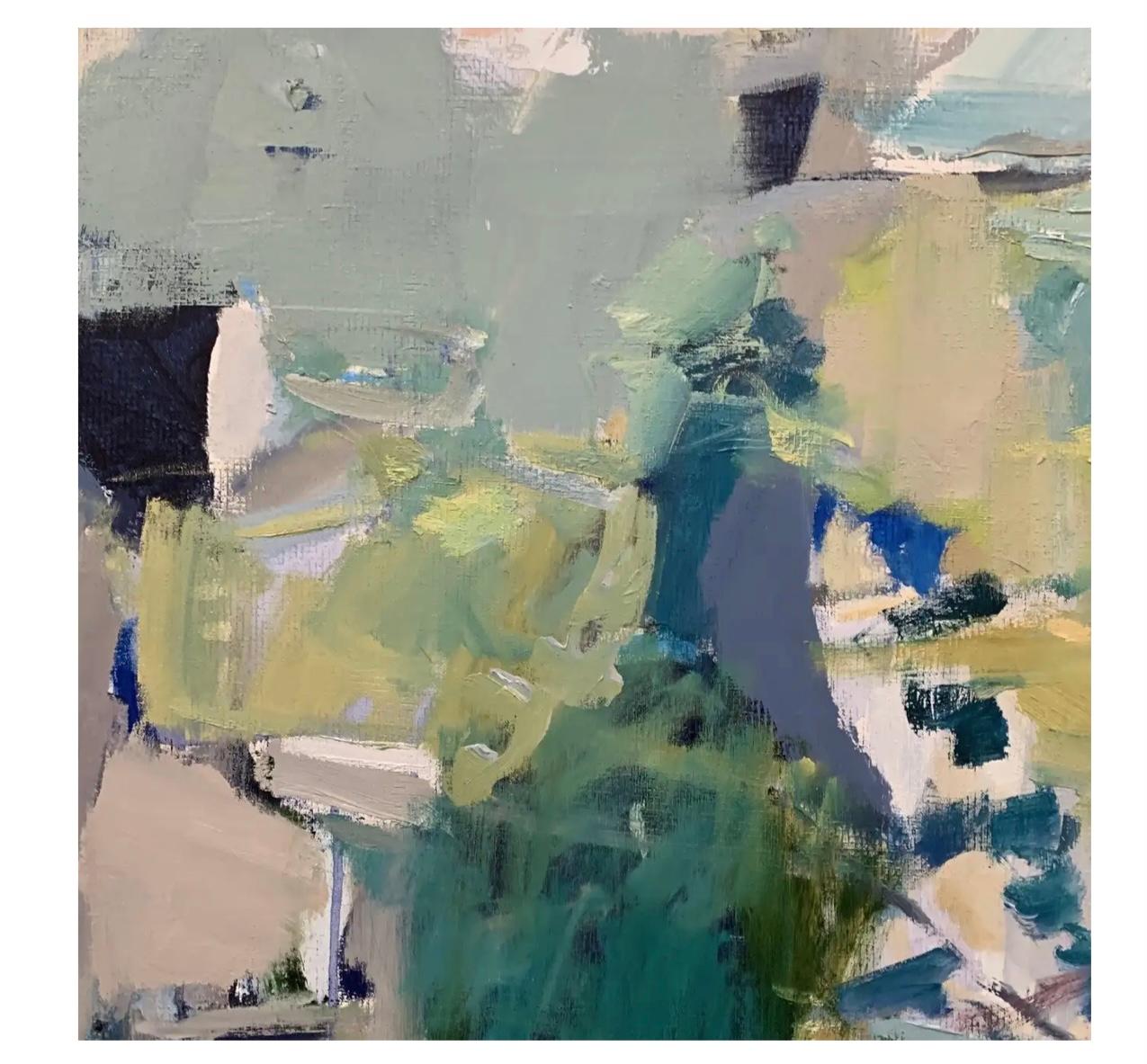 Verde Verde, Ölgemälde von S. Wheeler – Painting von Stephanie Wheeler