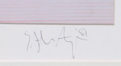 Luminance II, OP Art Monotype Print by Stephen Auger