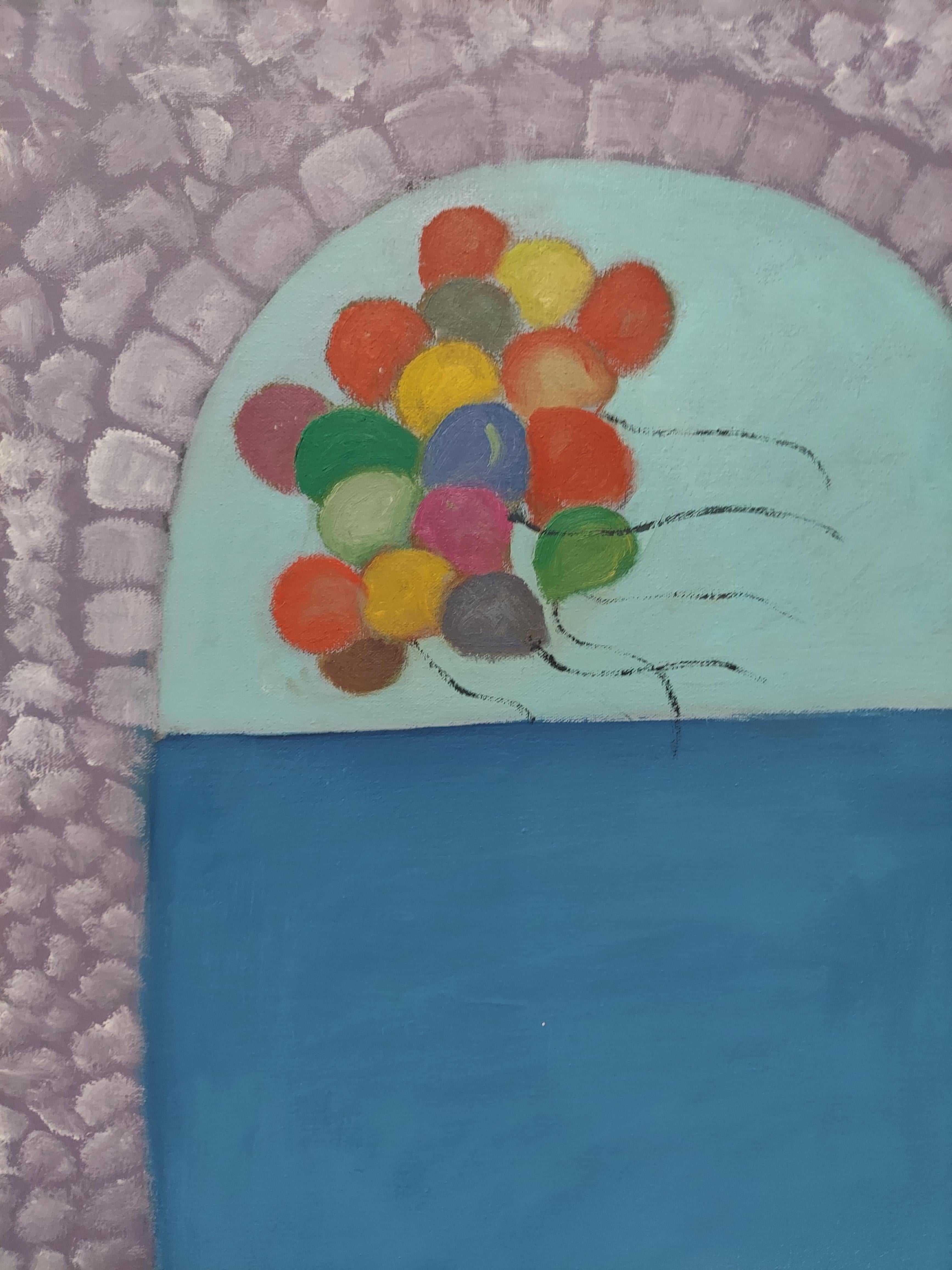 Musica da ninna nanna in riva al mare chitarre e canzoni morbide e tranquille di colore onirico - Painting Surrealismo di Stephen Basso