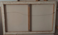 Release  female figure on cliff seascape muted green &select bright color