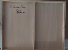 El Panadero de Clausura figura masculina con querubín pastelero con tonos terrosos de magdalena