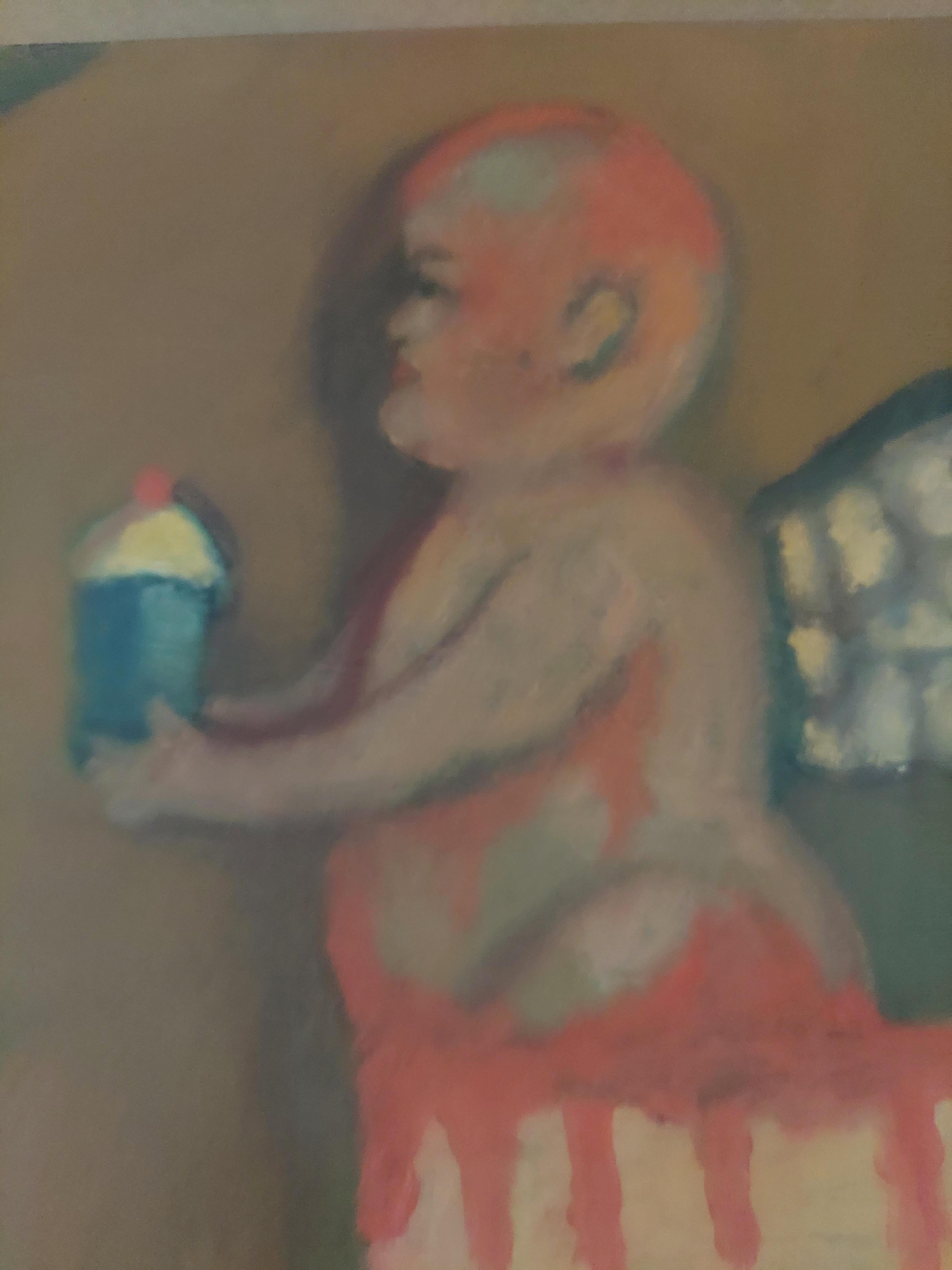 Signé et daté au verso. Peintures à l'huile sur panneau de bois bercé Stephen BassoStephen BassoABOUT Stephen Basso

Les pastels et les peintures à l'huile très originaux de Stephens sont romantiques, tout en suscitant la réflexion  fantasmes.   Ses