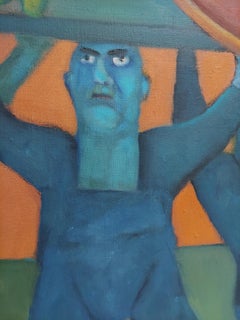 Tower of Slumber fantasy male and female figures engaged in Hercularian feats.