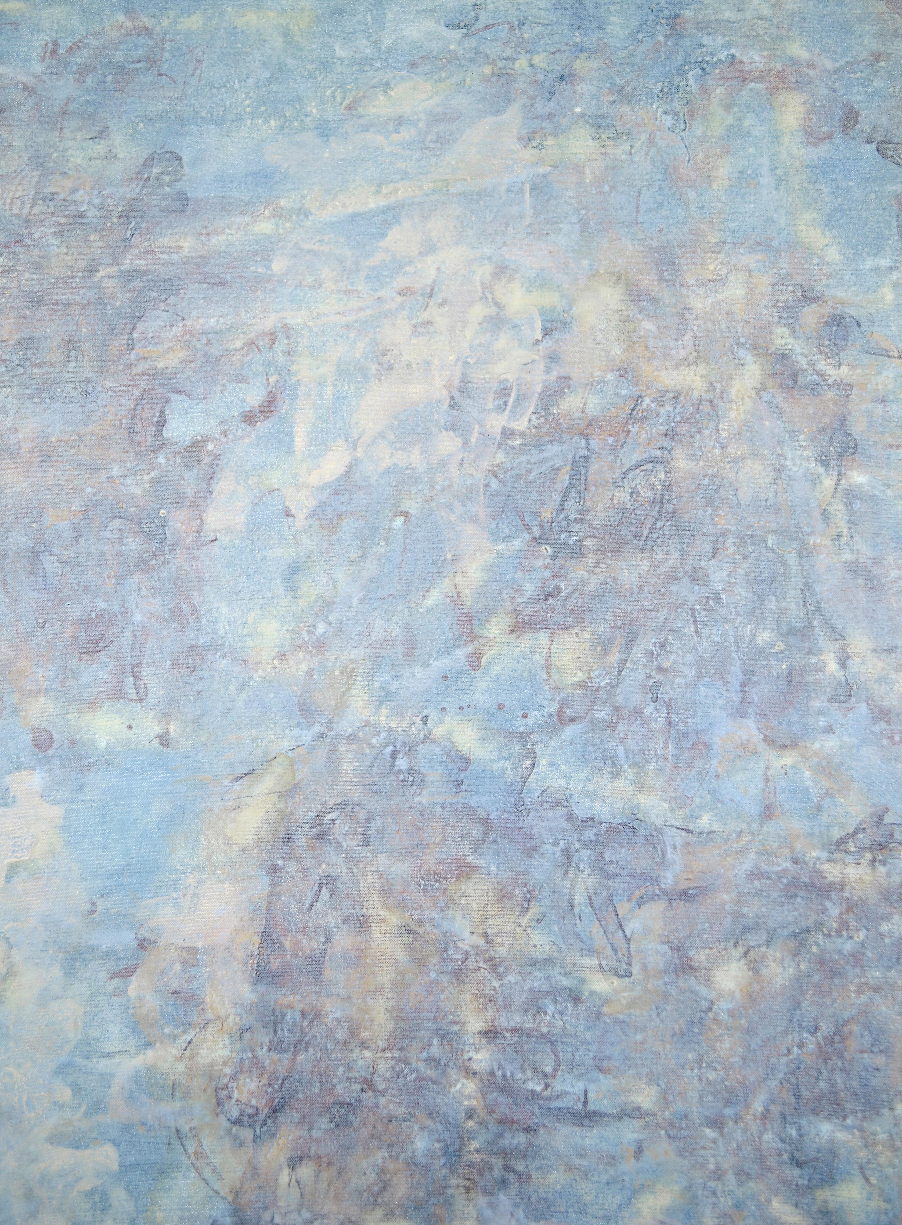 Bringing Home the Life Giving Air - Abstract Painting by Stephen Battle