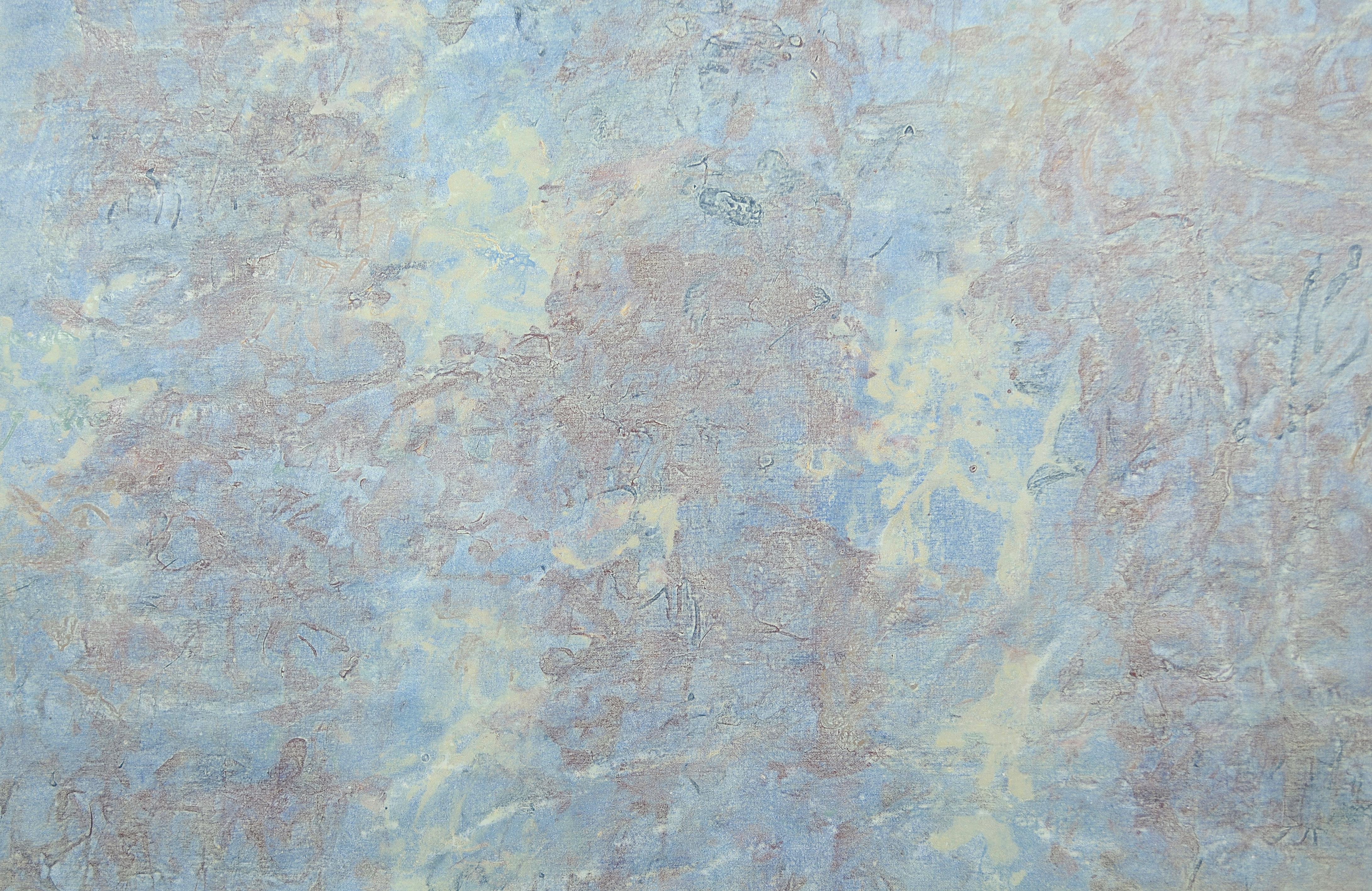 In Refuge with Impurities - Gray Abstract Painting by Stephen Battle