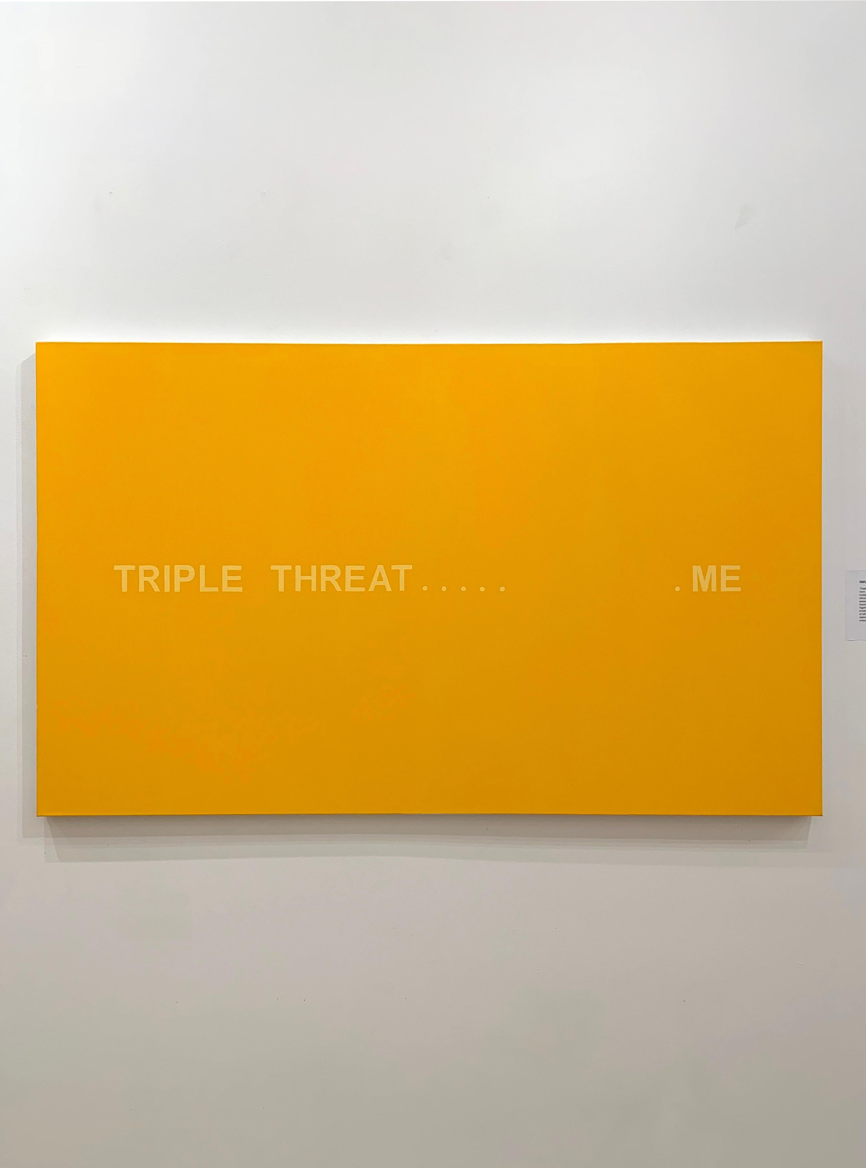 TRIPLE THREAT… ME - Painting by Stephen Bezas