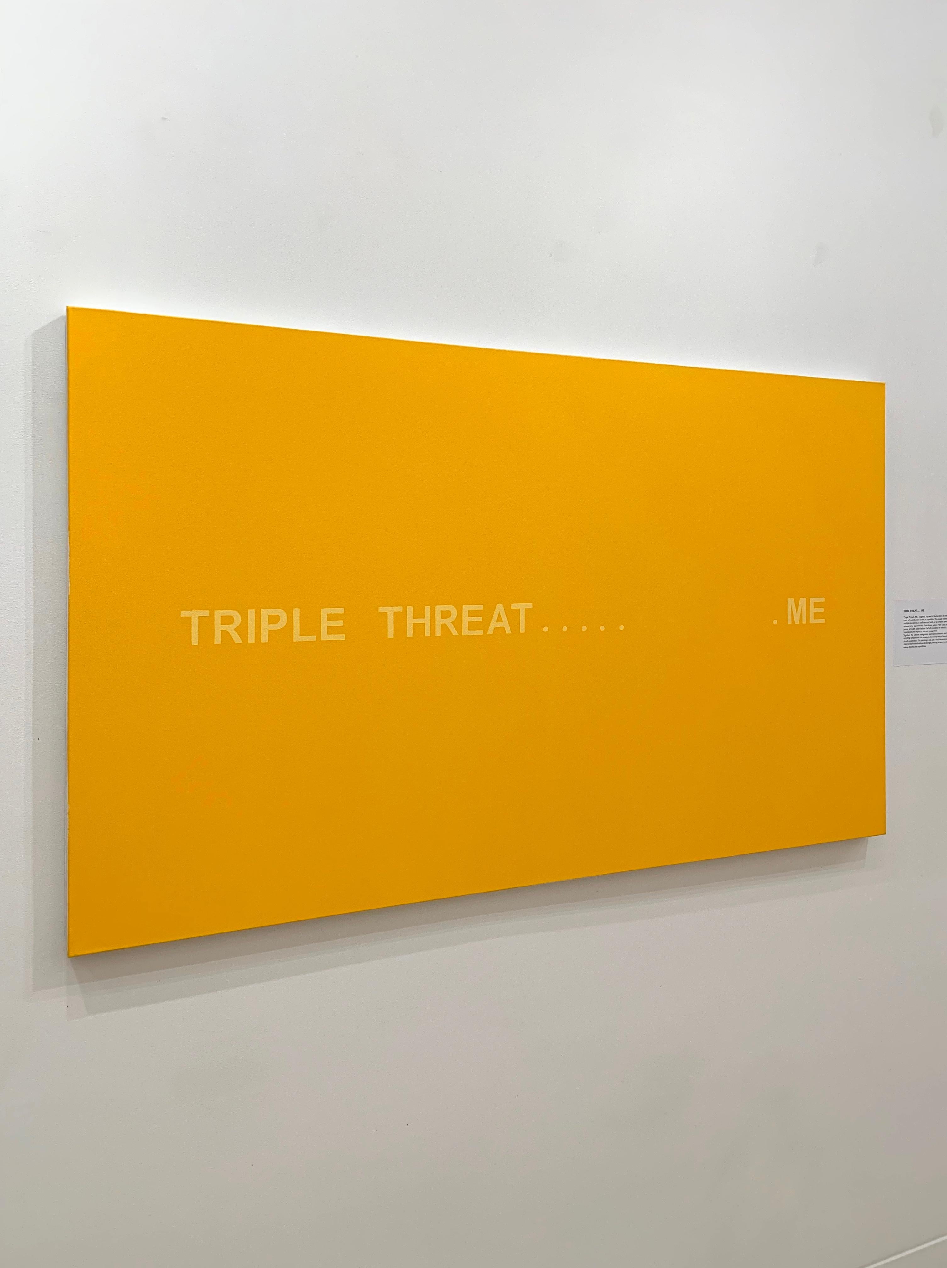TRIPLE THREAT… ME - Conceptual Painting by Stephen Bezas