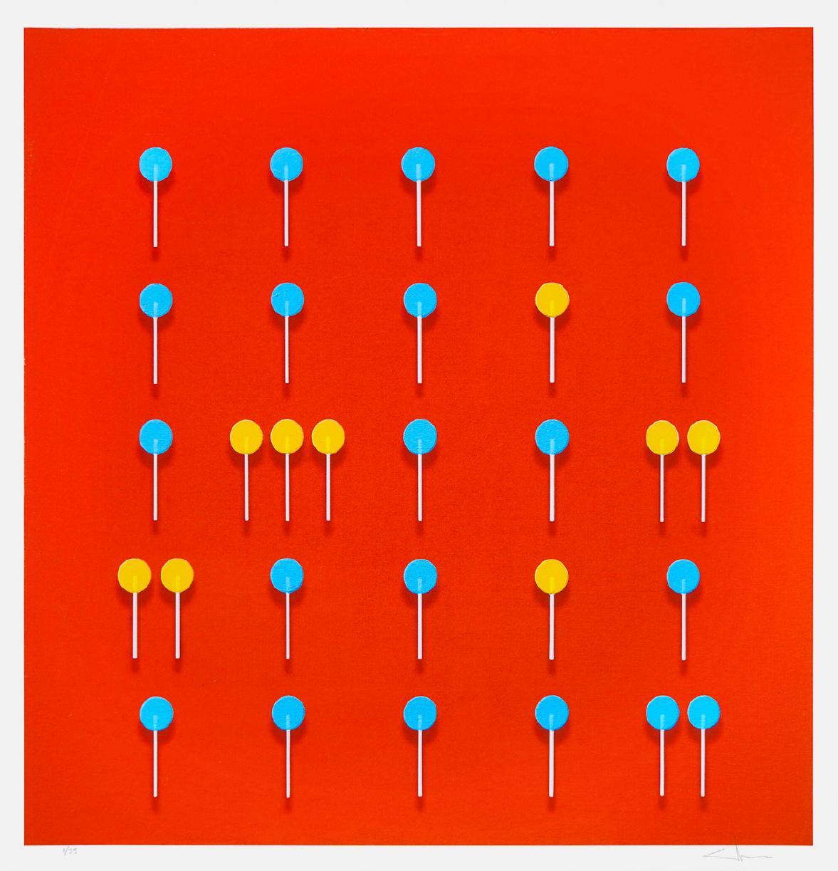 Stephen Bezas Interior Print - Lollipops 2