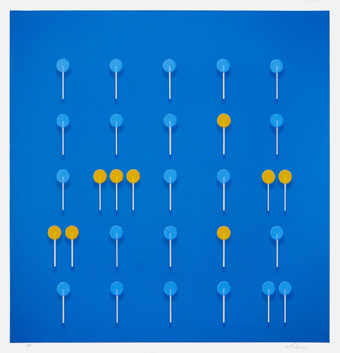 Figurative Print Stephen Bezas - Lollipops 3