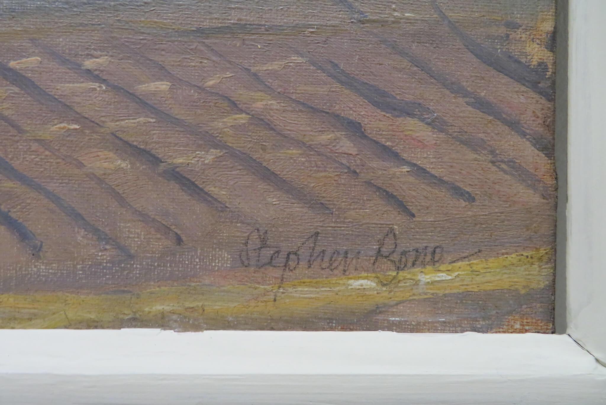 Original Ölgemälde STOCKHOLM SWEDEN von Stephen Bone NEAC 1904-58, Mid-Century im Angebot 6