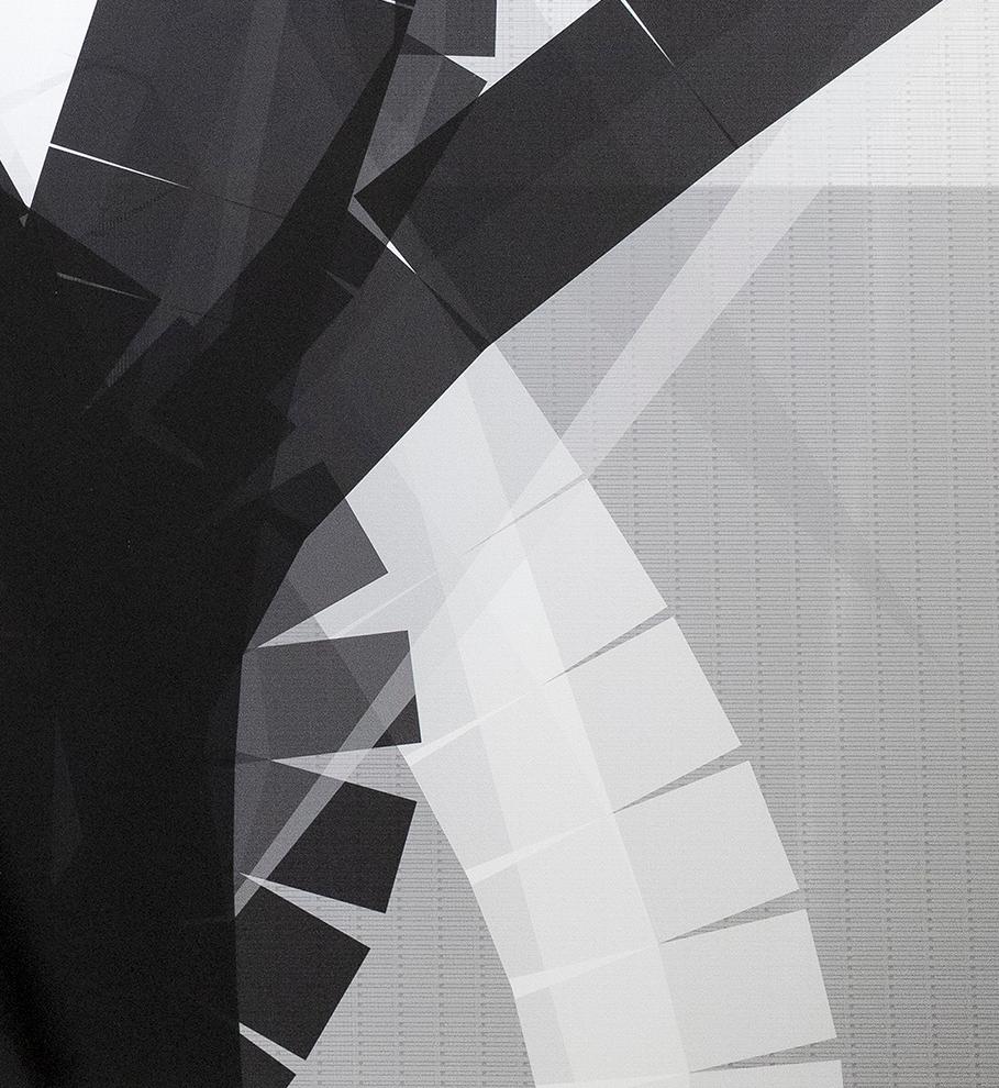 Last Minute Shopping #2, digital print, archival paper, generative art - Gray Abstract Print by Stephen Boyd