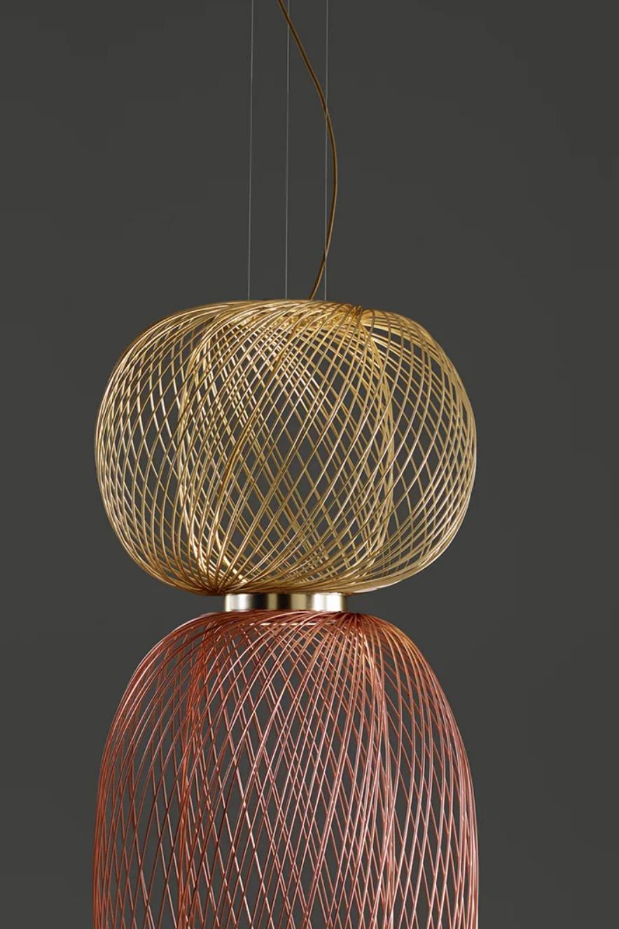 Stephen Burks Anwar T Combi. Lampada a sospensione Top 45 / Bottom 90 per Parachilna in vendita 3