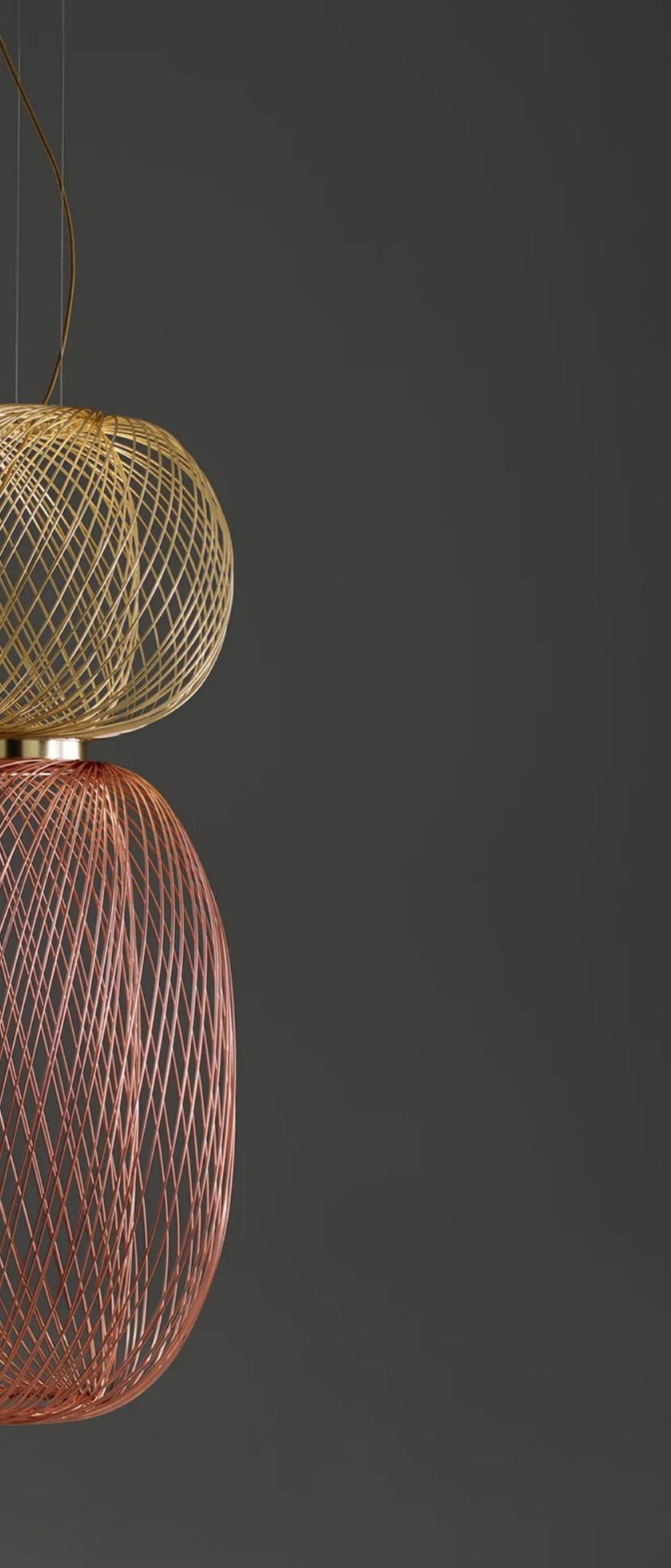 Stephen Burks Anwar T Combi. Lampada a sospensione Top 45 / Bottom 90 per Parachilna in vendita 4