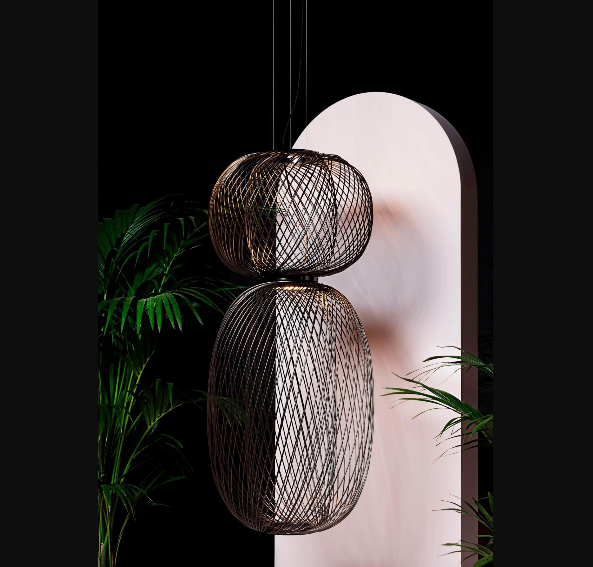 Stephen Burks Anwar T Combi. Lampada a sospensione Top 45 / Bottom 90 per Parachilna in vendita 6