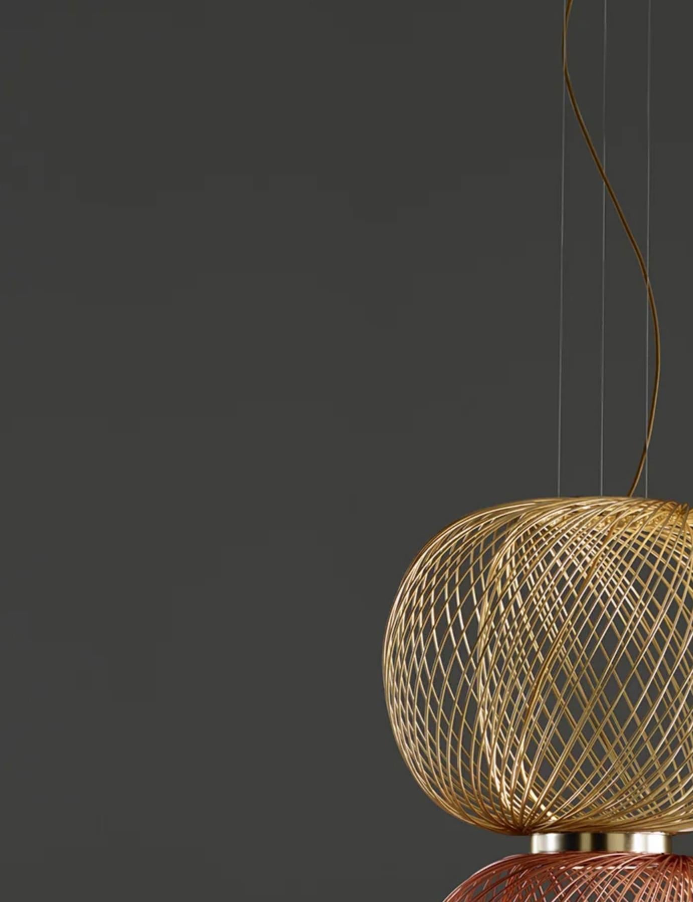 XXI secolo e contemporaneo Stephen Burks Anwar T Combi. Lampada a sospensione Top 45 / Bottom 90 per Parachilna in vendita