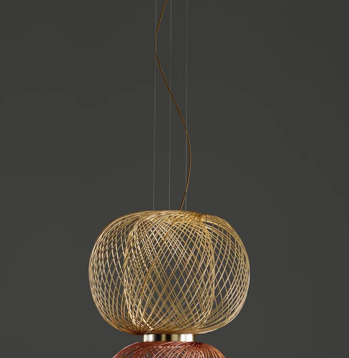 Stephen Burks Anwar T Combi. Lampada a sospensione Top 45 / Bottom 90 per Parachilna in vendita 2