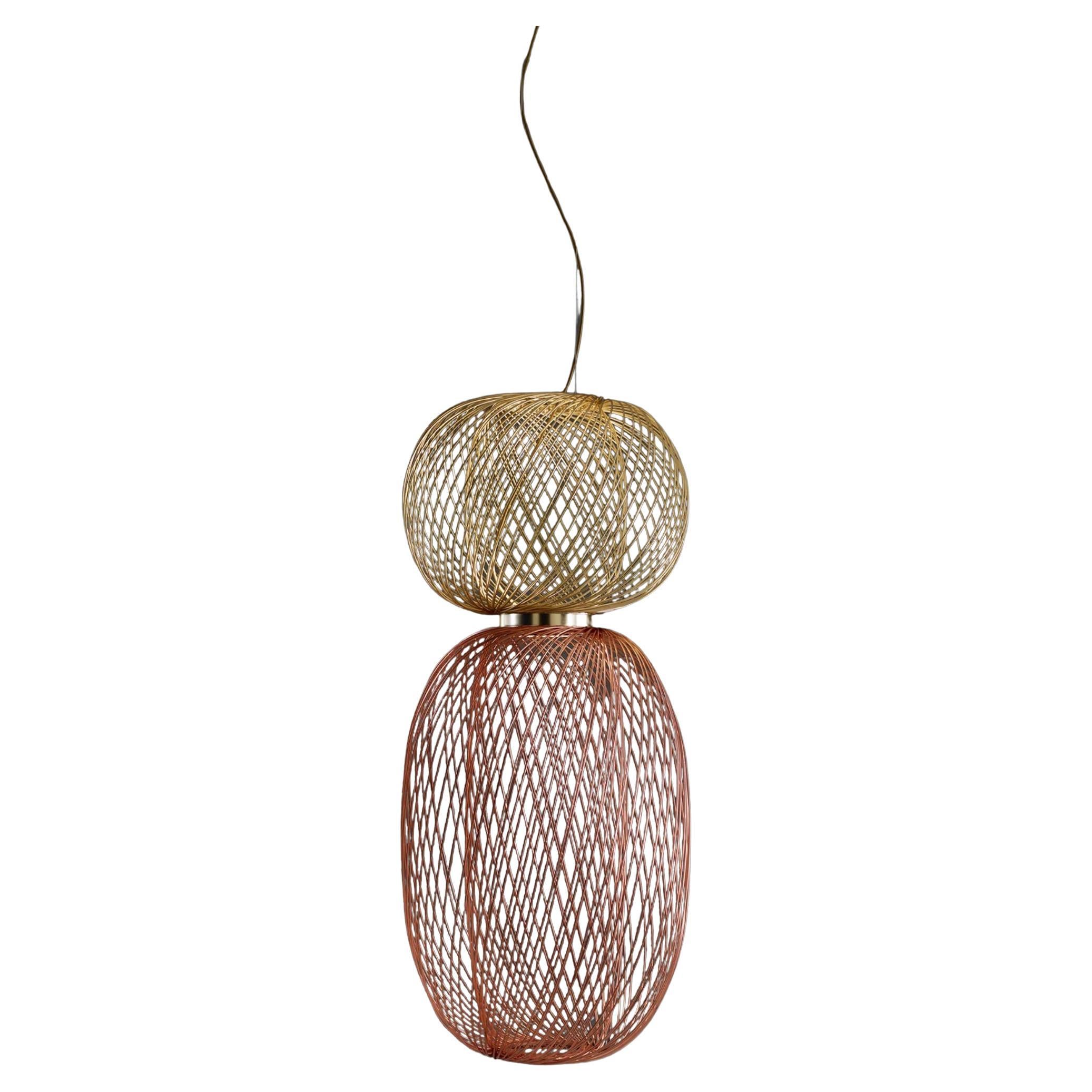 Stephen Burks Anwar T Combi. Lampada a sospensione Top 45 / Bottom 90 per Parachilna