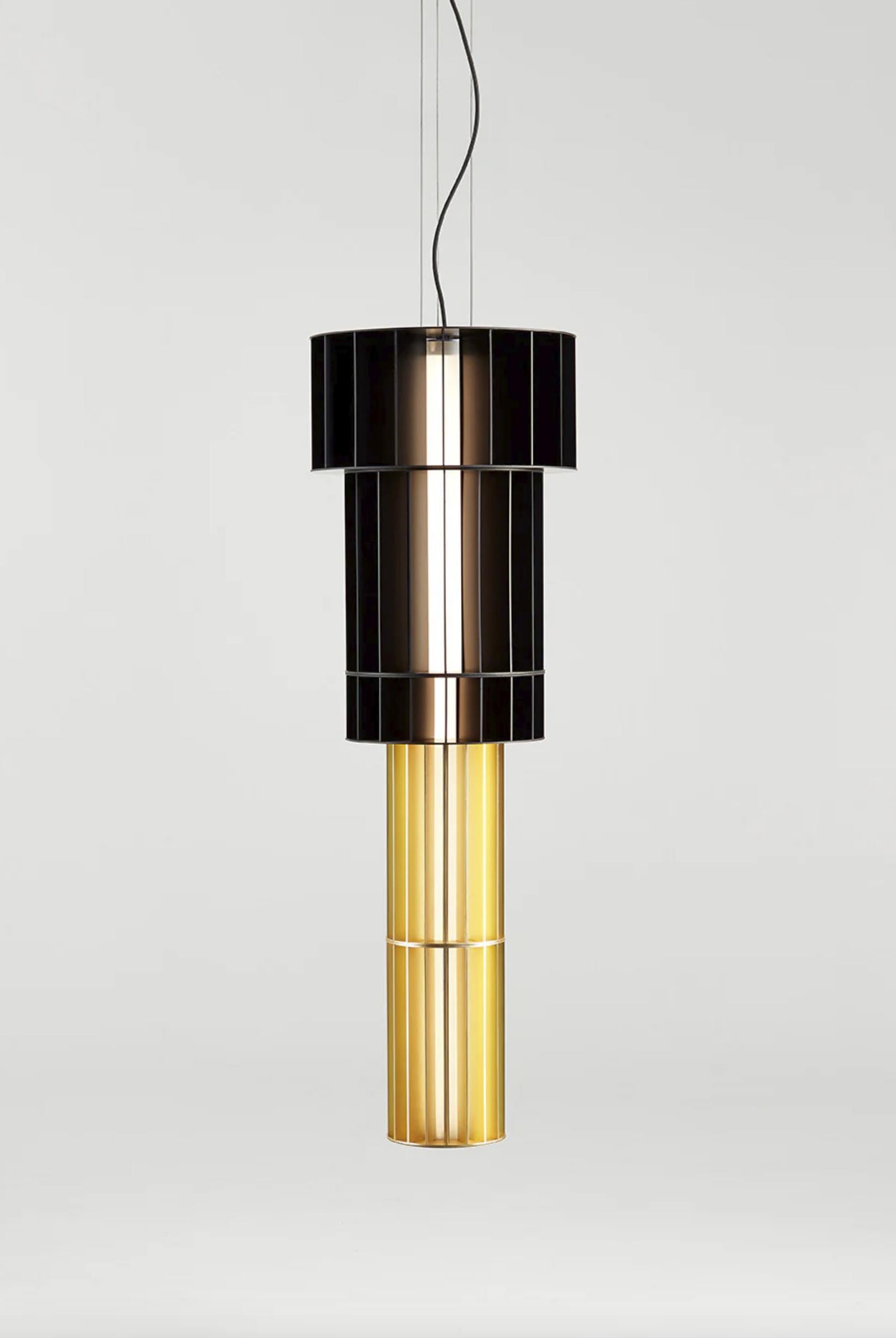 Spanish Stephen Burks Babel T GR Custom Combination Suspended Lamp For Parachilna For Sale