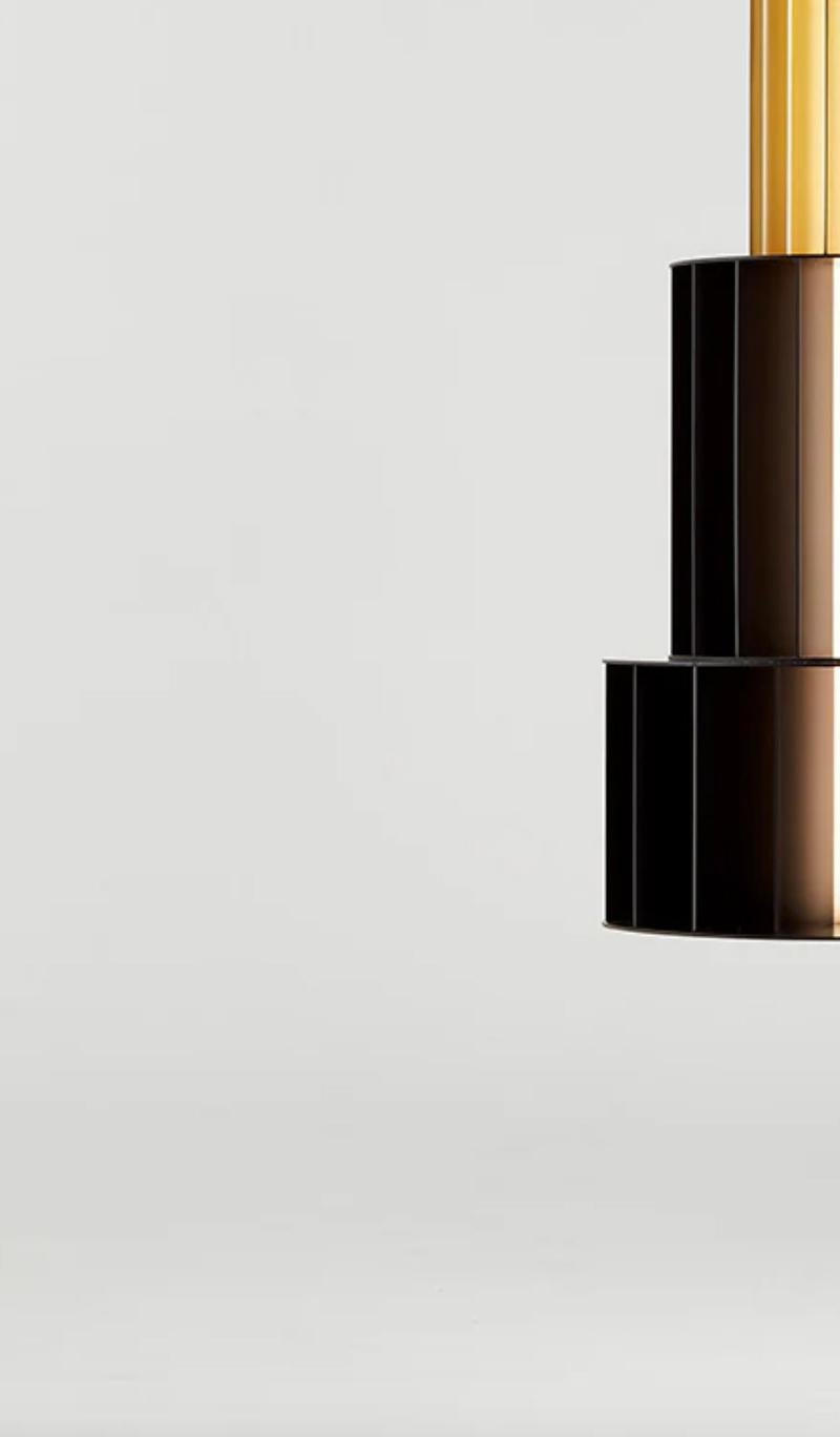 Alluminio Stephen Burks Babel T GR Lampada a sospensione combinata personalizzata per Parachilna in vendita