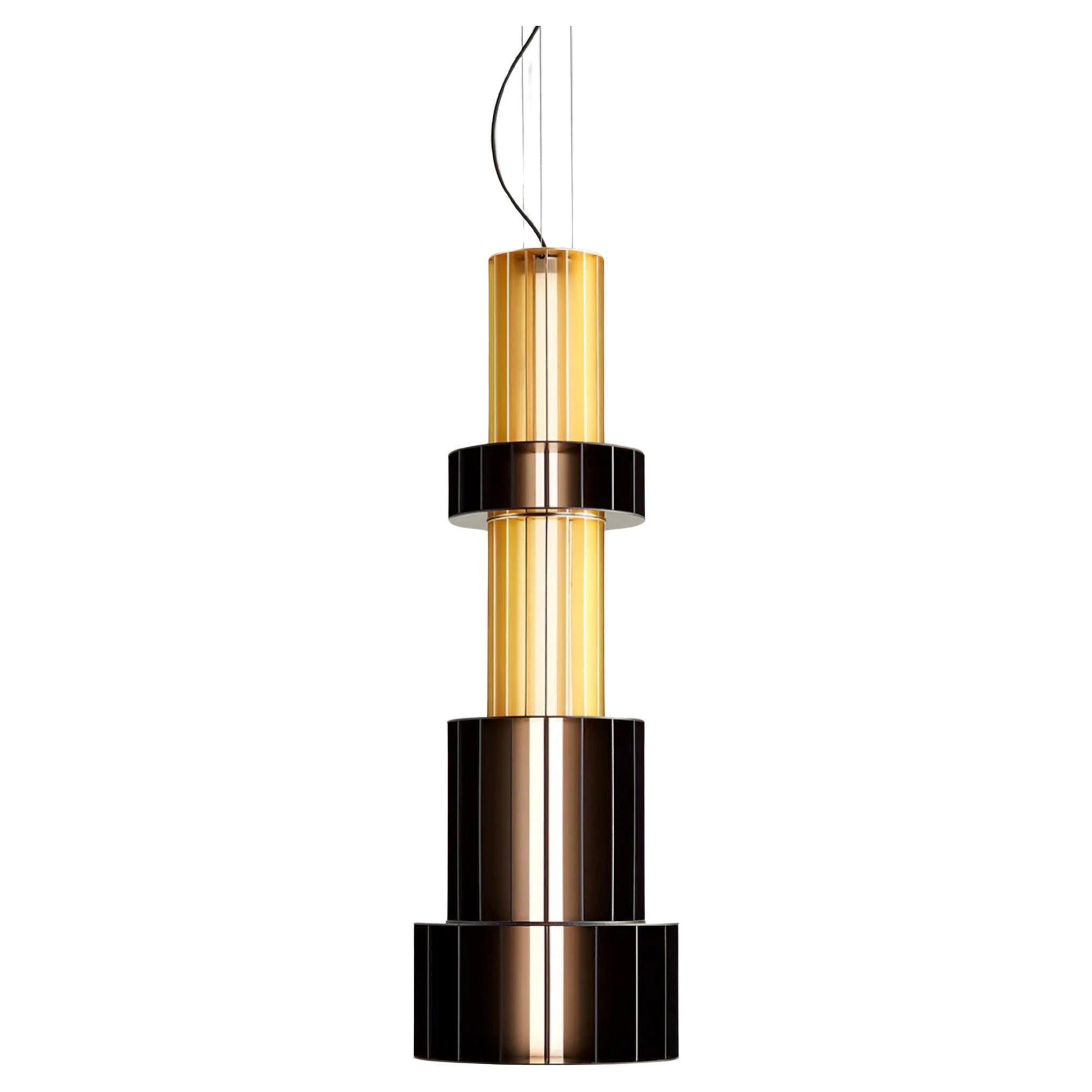 Stephen Burks Babel T GR Custom Combination Suspended Lamp For Parachilna For Sale 2