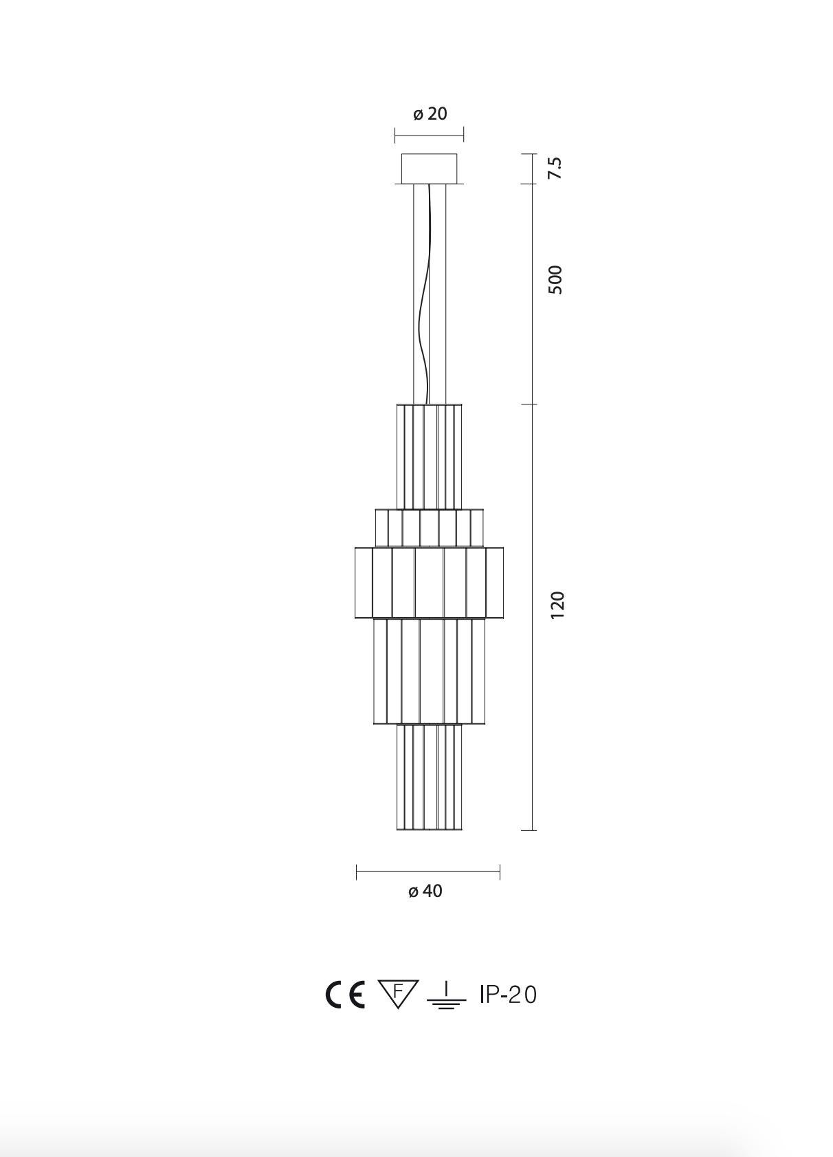 Stephen Burks Babel T GR Lámpara Suspendida Dorada Para Parachilna en venta 4