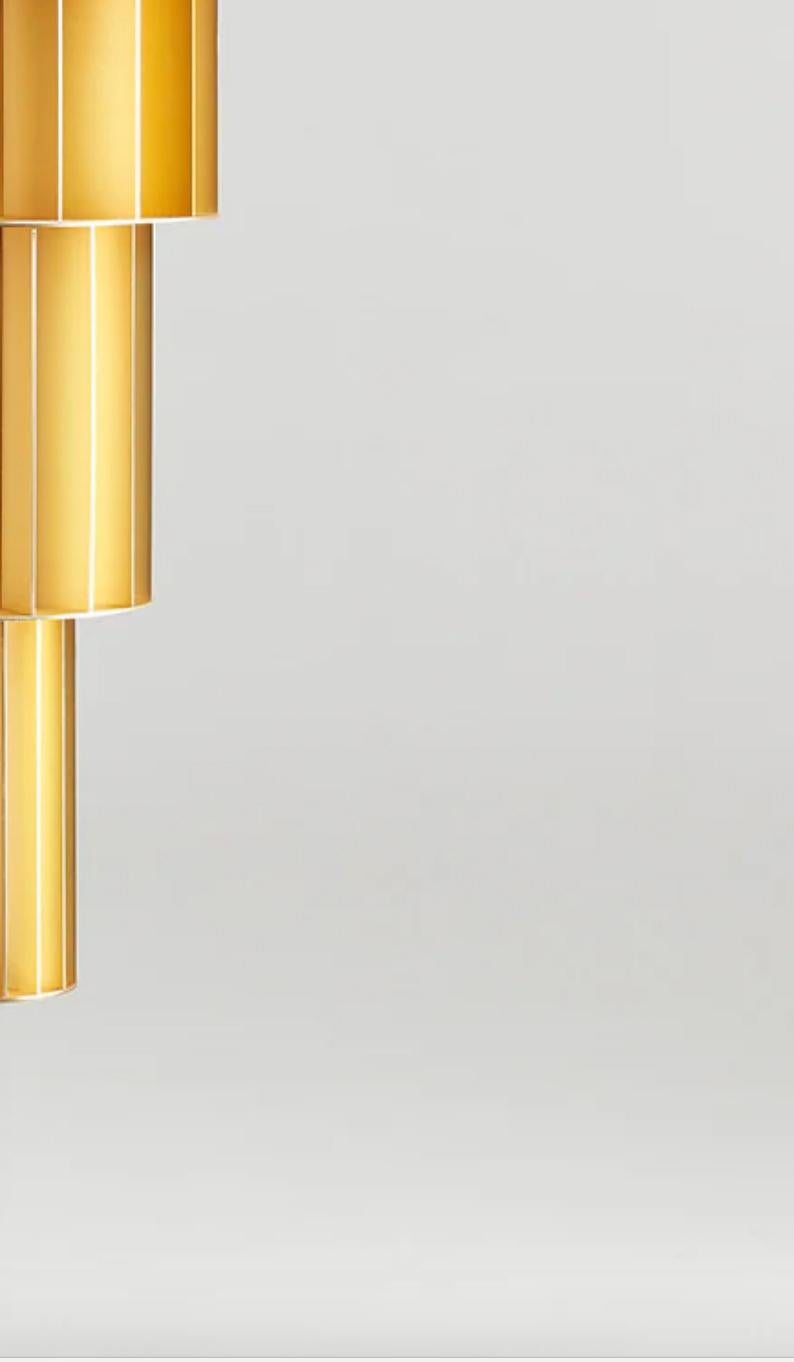 Stephen Burks Babel T GR Lámpara Suspendida Dorada Para Parachilna Siglo XXI y contemporáneo en venta