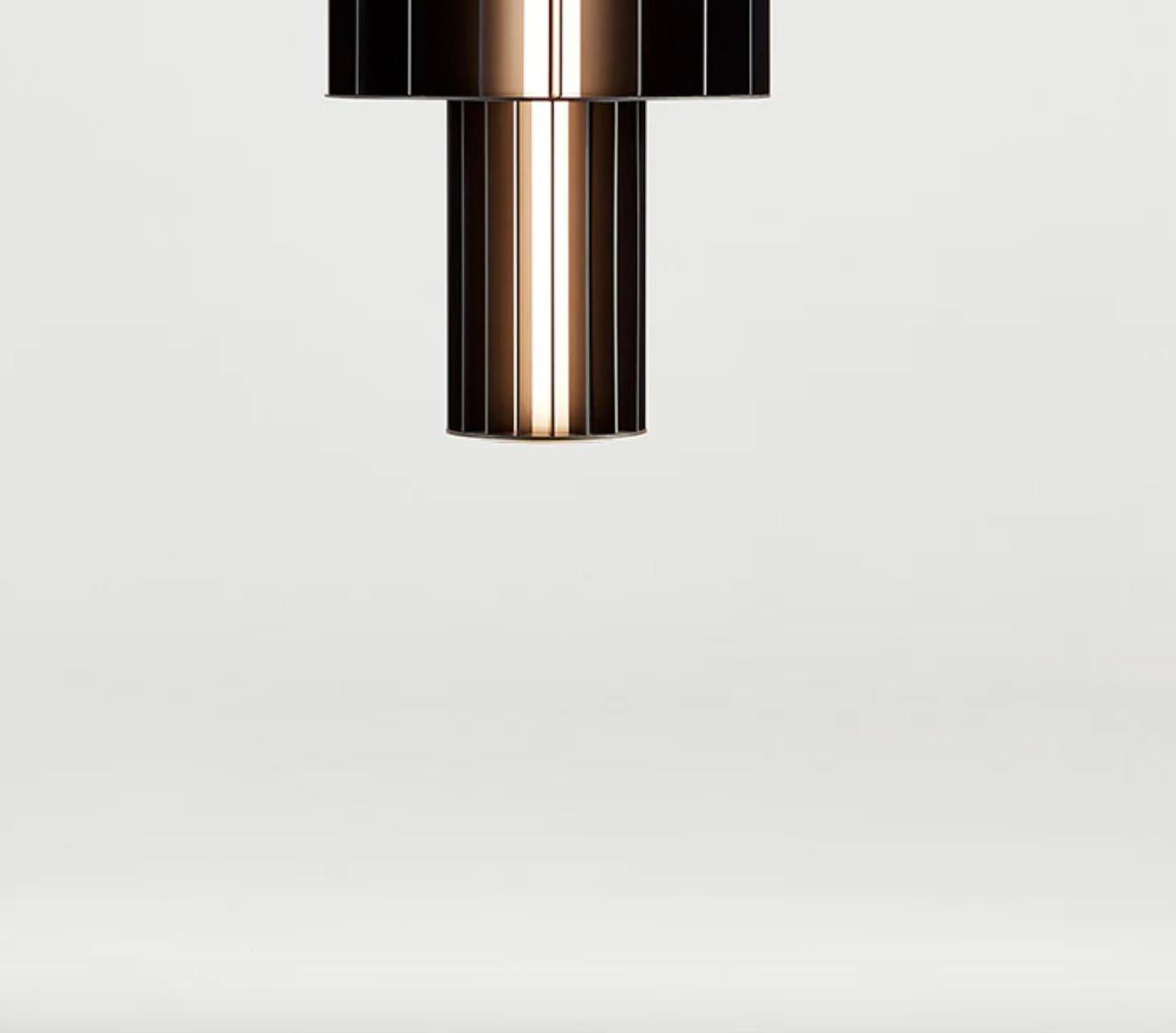 Stephen Burks Babel T ME Negro Mate  Lámpara Suspendida Para Parachilna Siglo XXI y contemporáneo en venta