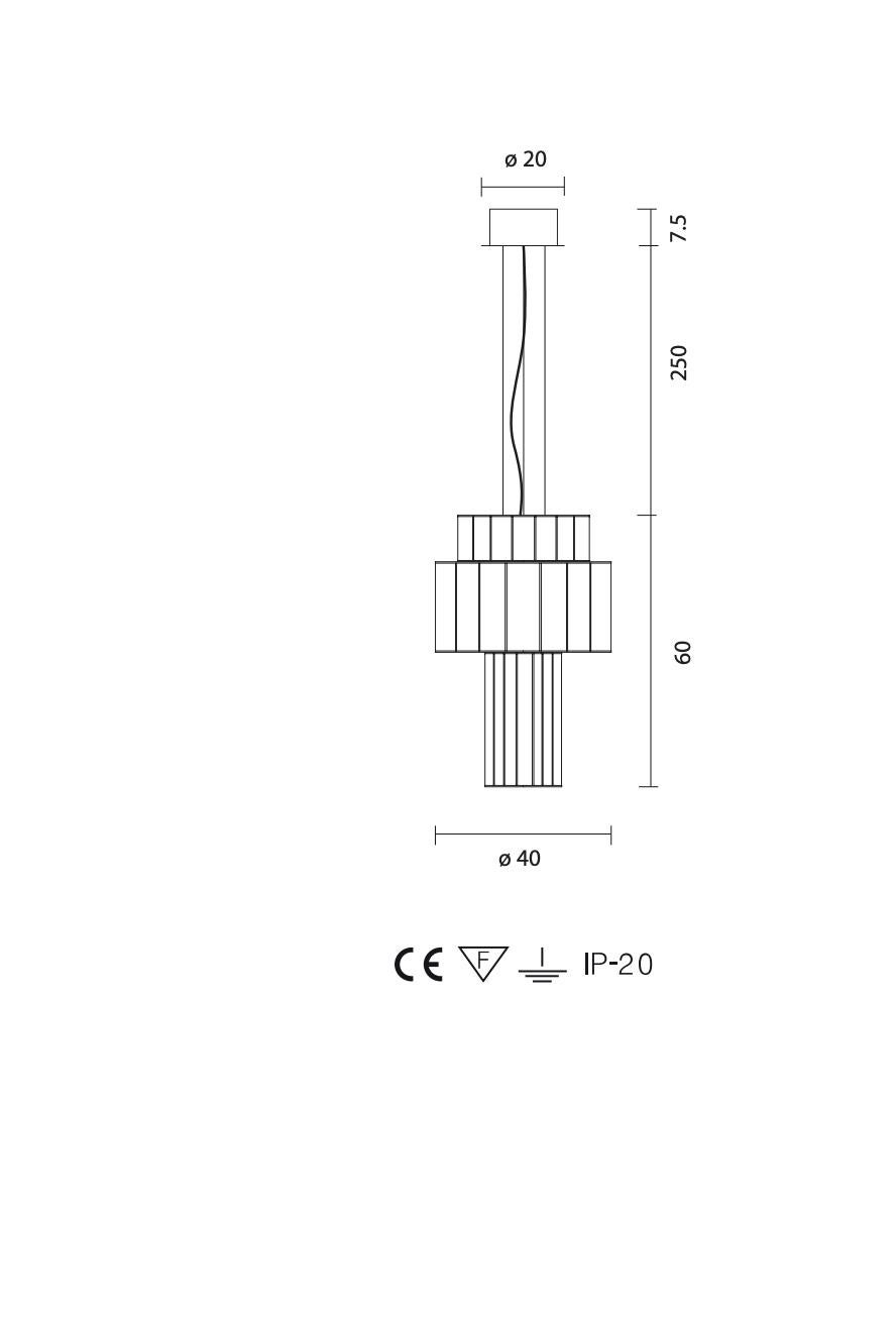 Stephen Burks Babel T PE Black Suspended Lamp For Parachilna in vendita 2