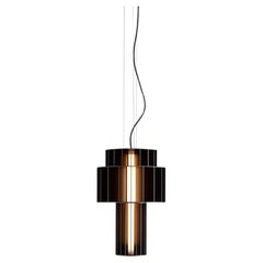 Stephen Burks Babel T PE Black Suspended Lamp For Parachilna