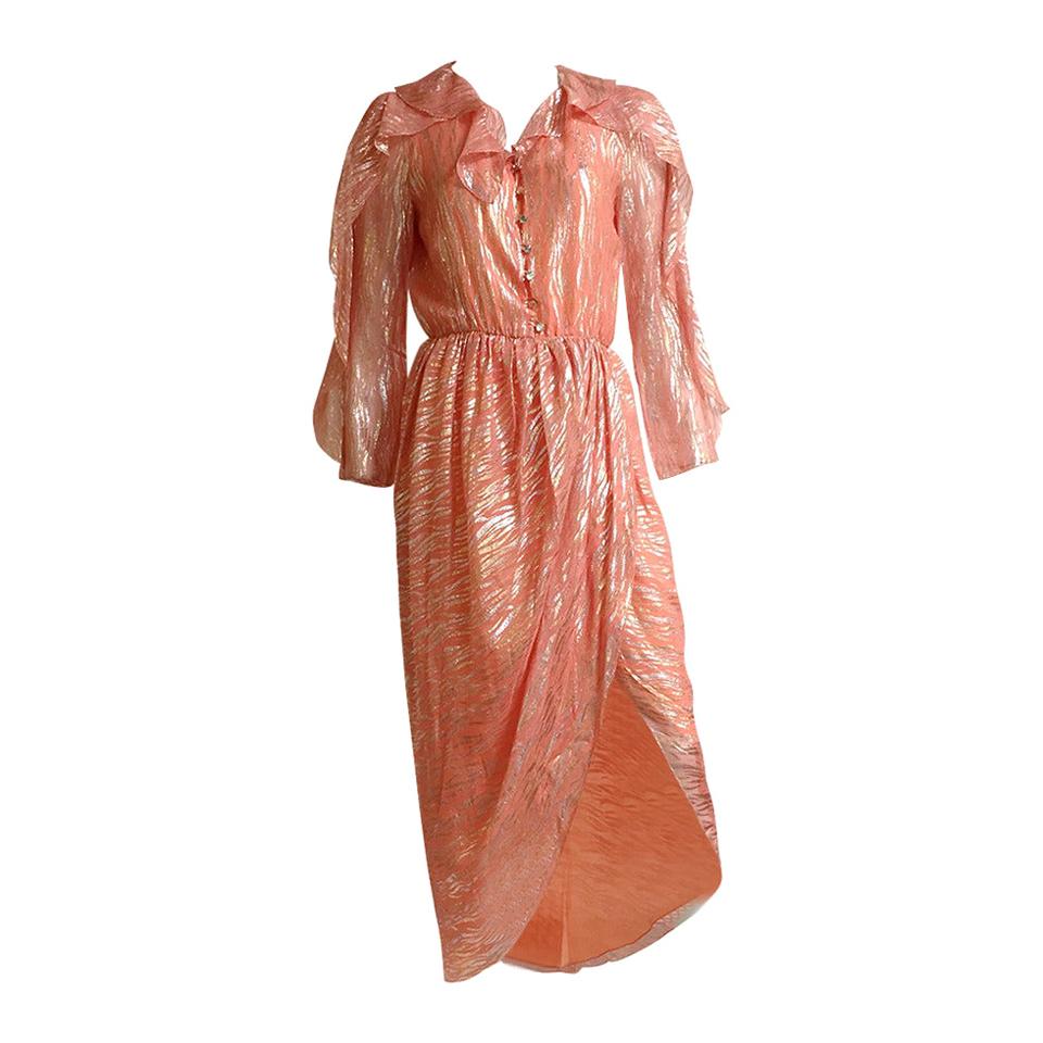 Stephen Burrows 1980s wrap dress size 4 / 6. For Sale