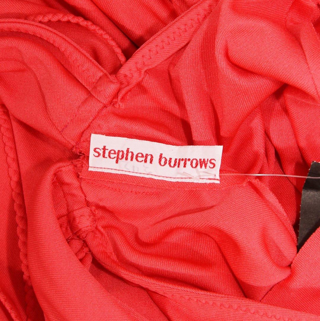 Stephen Burrows Drape Detail Dress In Good Condition In Los Angeles, CA