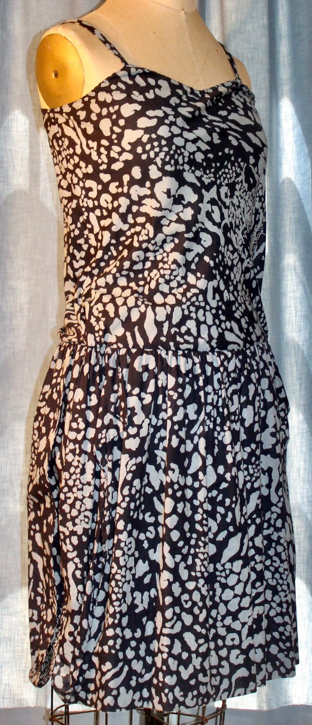Beautiful Spaghetti Strap Sun Dress by the important American Designer Stephen Burrows.