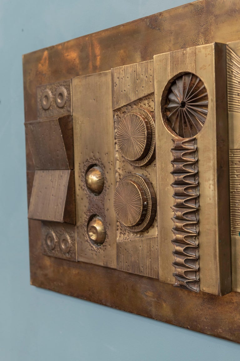 Stephen Chun Brutalist Abstract Wall Sculpture In Good Condition For Sale In San Francisco, CA