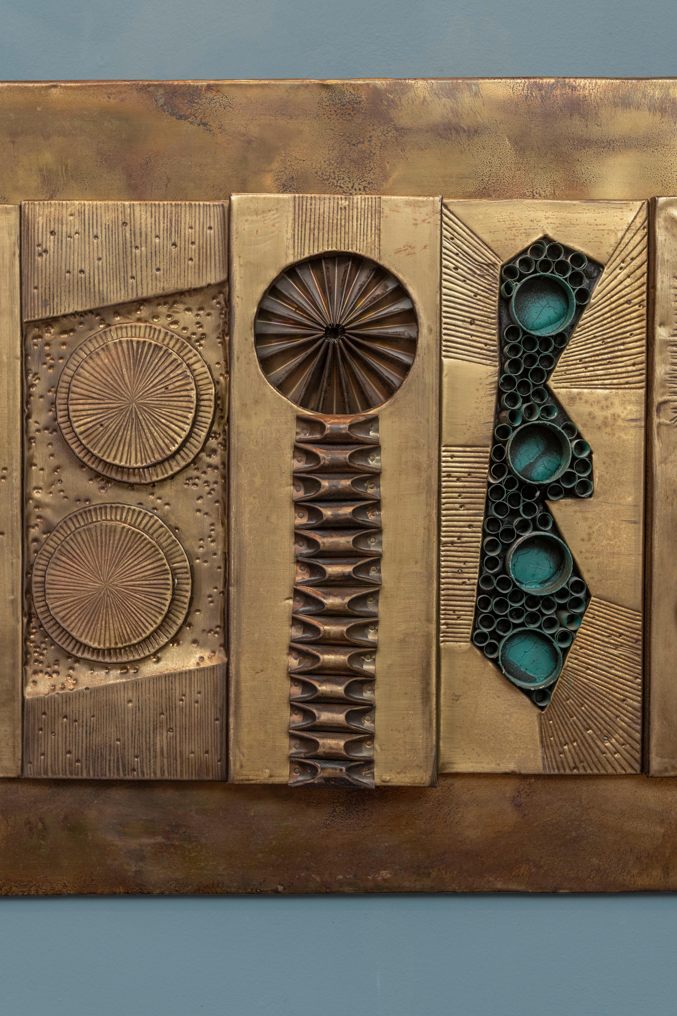 Stephen Chun Brutalist Abstract Wall Sculpture 2