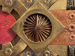 Wandmontierte Skulptur im Stil von Stephen Chun