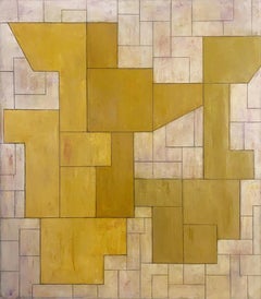 32 x 28 x 2 in. Oil Painting - Shapes of Things Study I mae