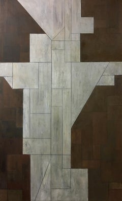 78 x 48 x 3 in. "Transformation" - Large Oil Painting, Geometric Harmony