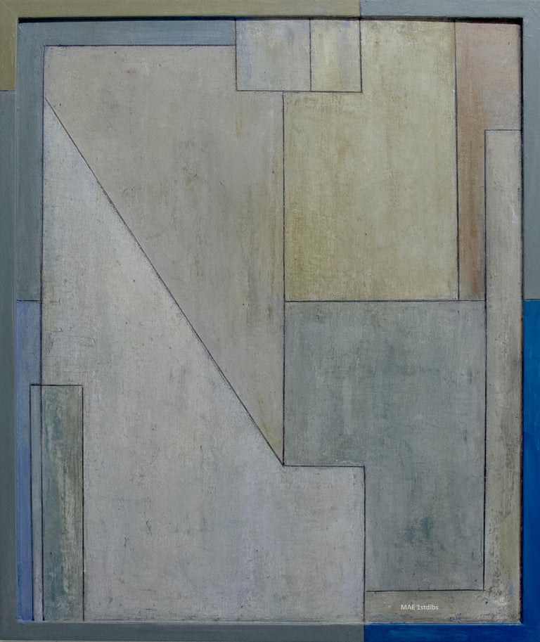 Stephen Cimini Abstract Oil Painting Love Of Diebenkorn Study