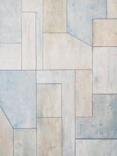 Archival pigment print - framed in natural wood - Blue and Gray 1