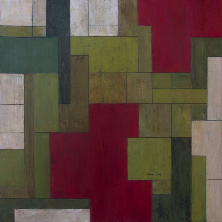 Stephen Cimini Color Abstract Oil Paintings Geometric Shapes