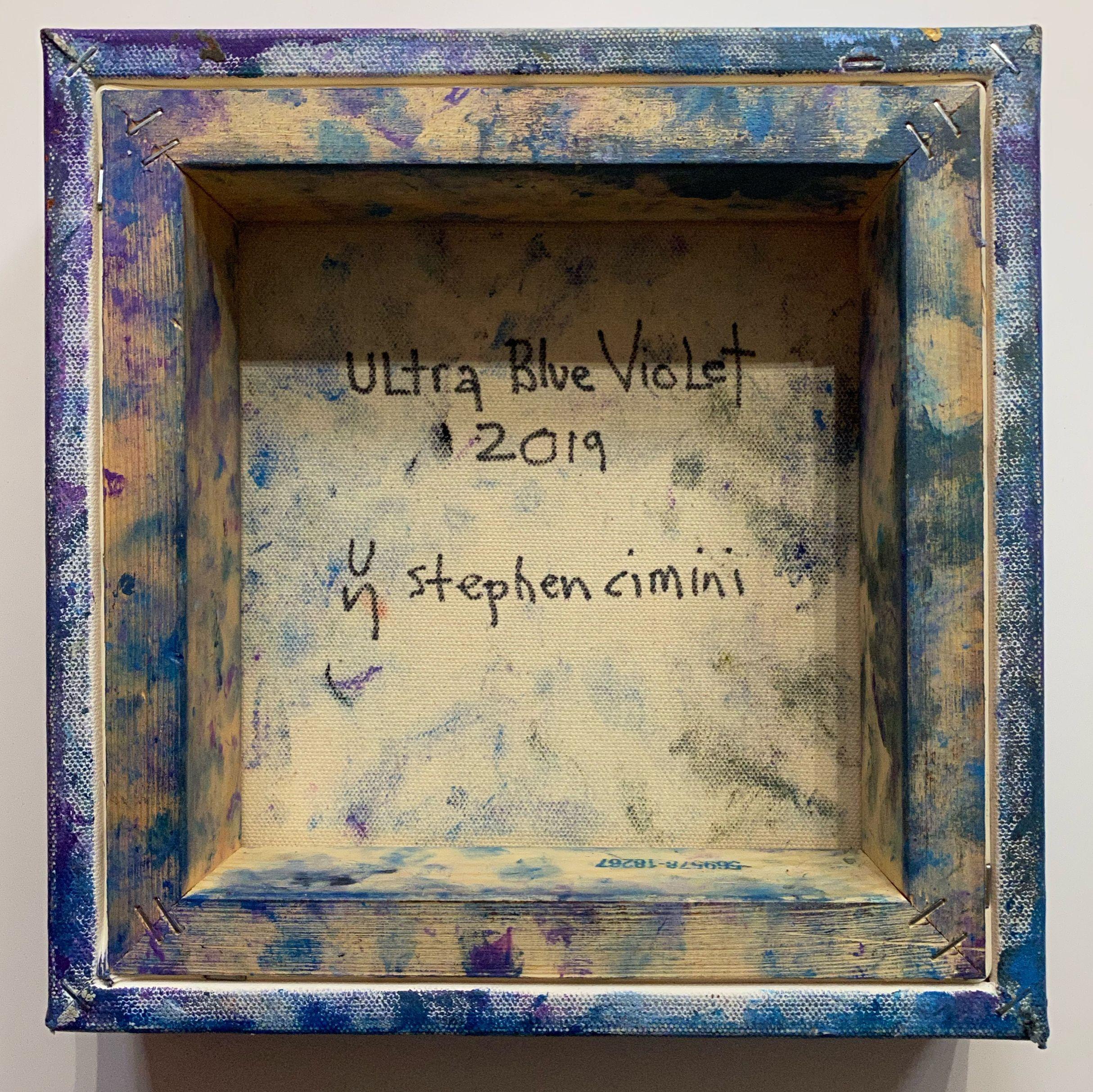Ultra Blue Violet, Pittura, Olio su tela - Painting Astratto di Stephen Cimini