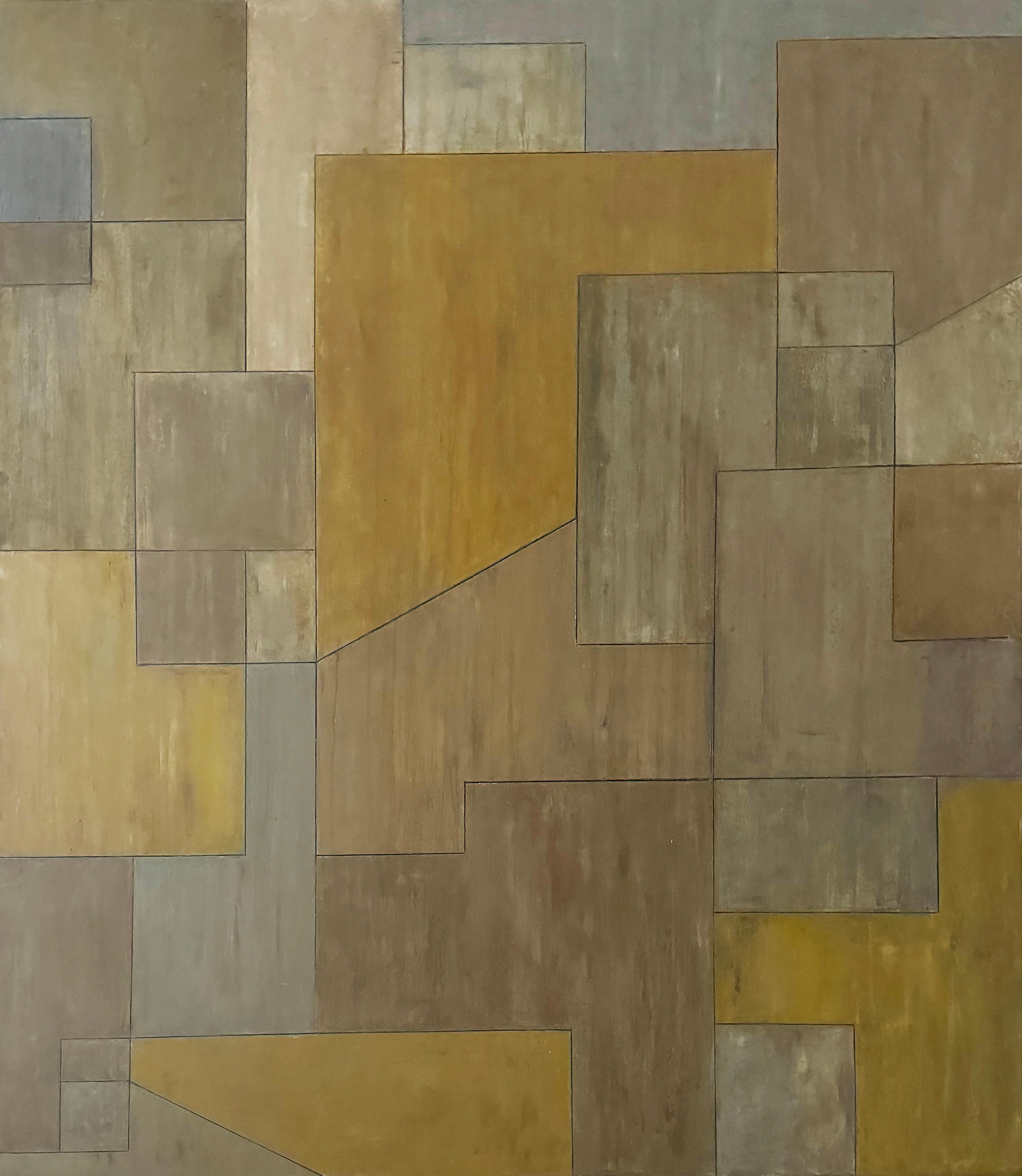 Abstract Painting di Stephen Cimini - "Yellowstone" - olio su tela