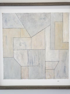 Print -39x39 in. Blue and Gray 2 - UNFRAMED