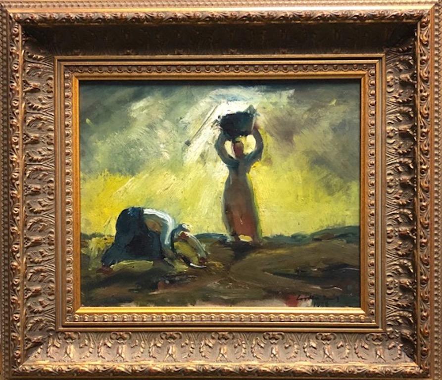 "Vendemmia" Donne lavoratrici ungheresi Modernismo europeo Espressionismo 1926 Epoca WPA