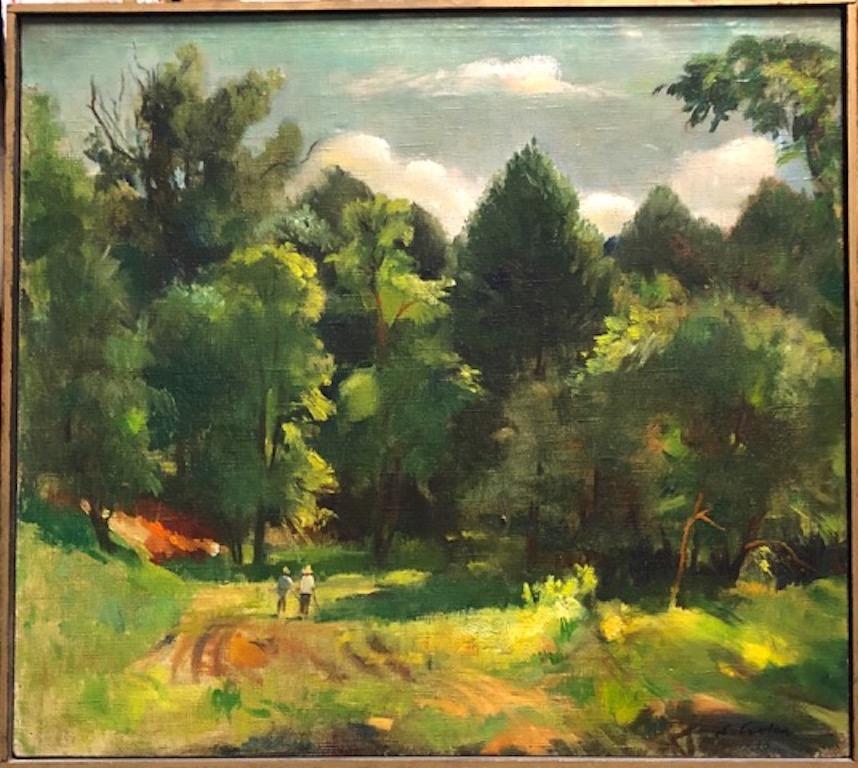 Paesaggio Modernismo europeo ungherese americano 1938 Realismo Long Island epoca WPA