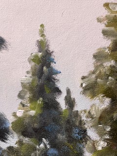 "La luz calienta el frío" de Stephen Day, pintura original de un paisaje de Colorado