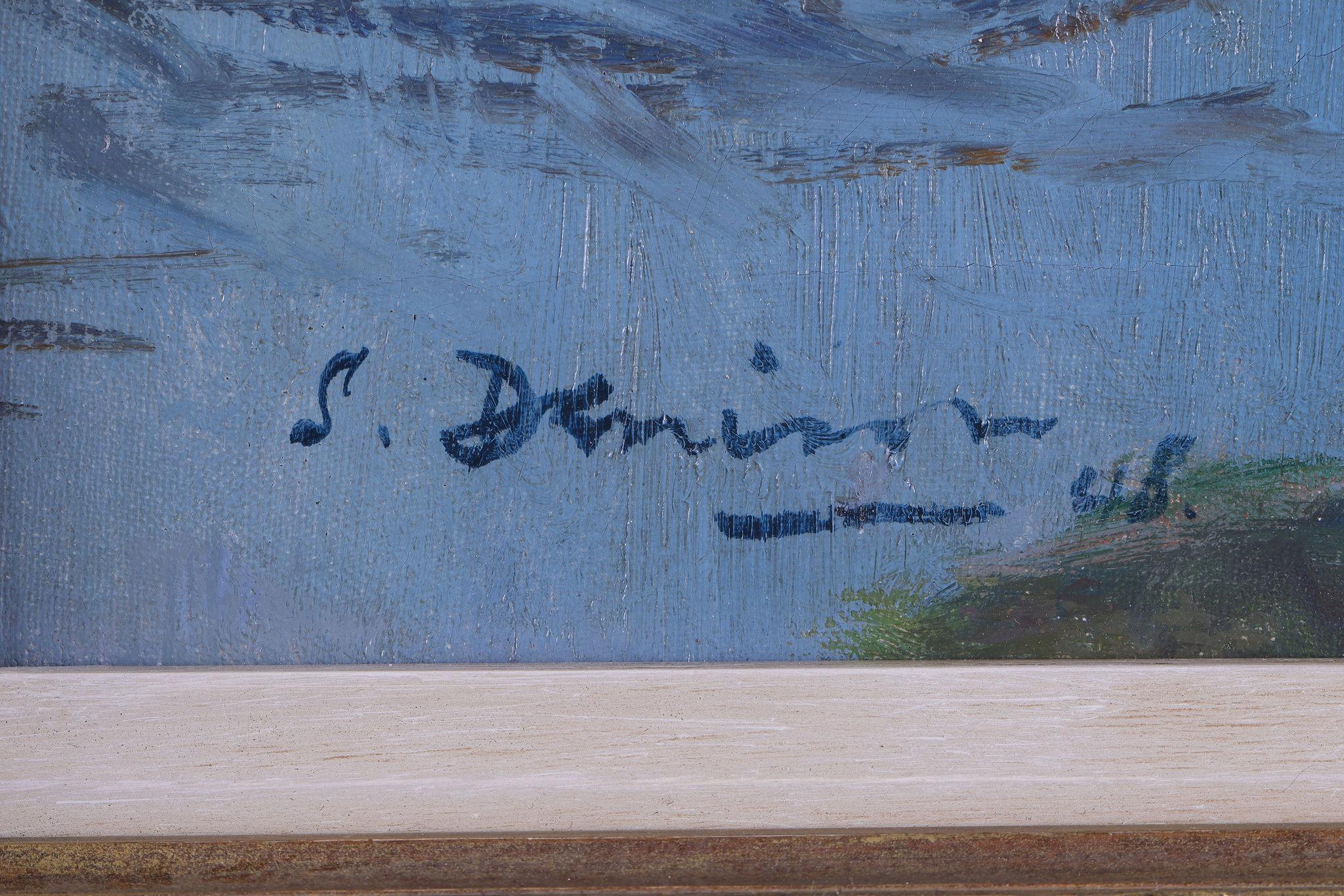 Il fiume che scorre. Pittura a olio su tela - Painting Impressionismo di Stephen Denison