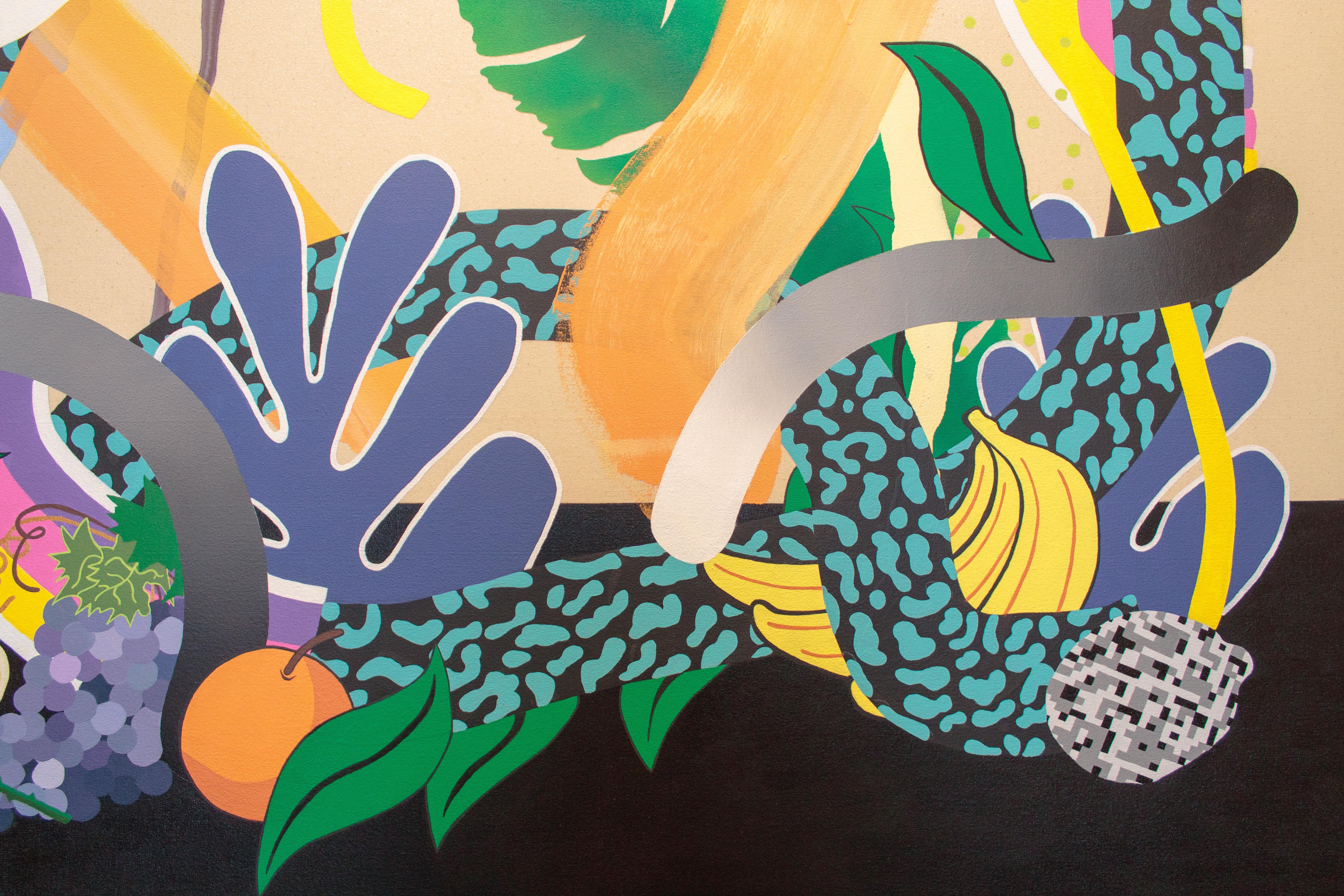 Market Research (untitled) - Beige Still-Life Painting by Stephen D'Onofrio