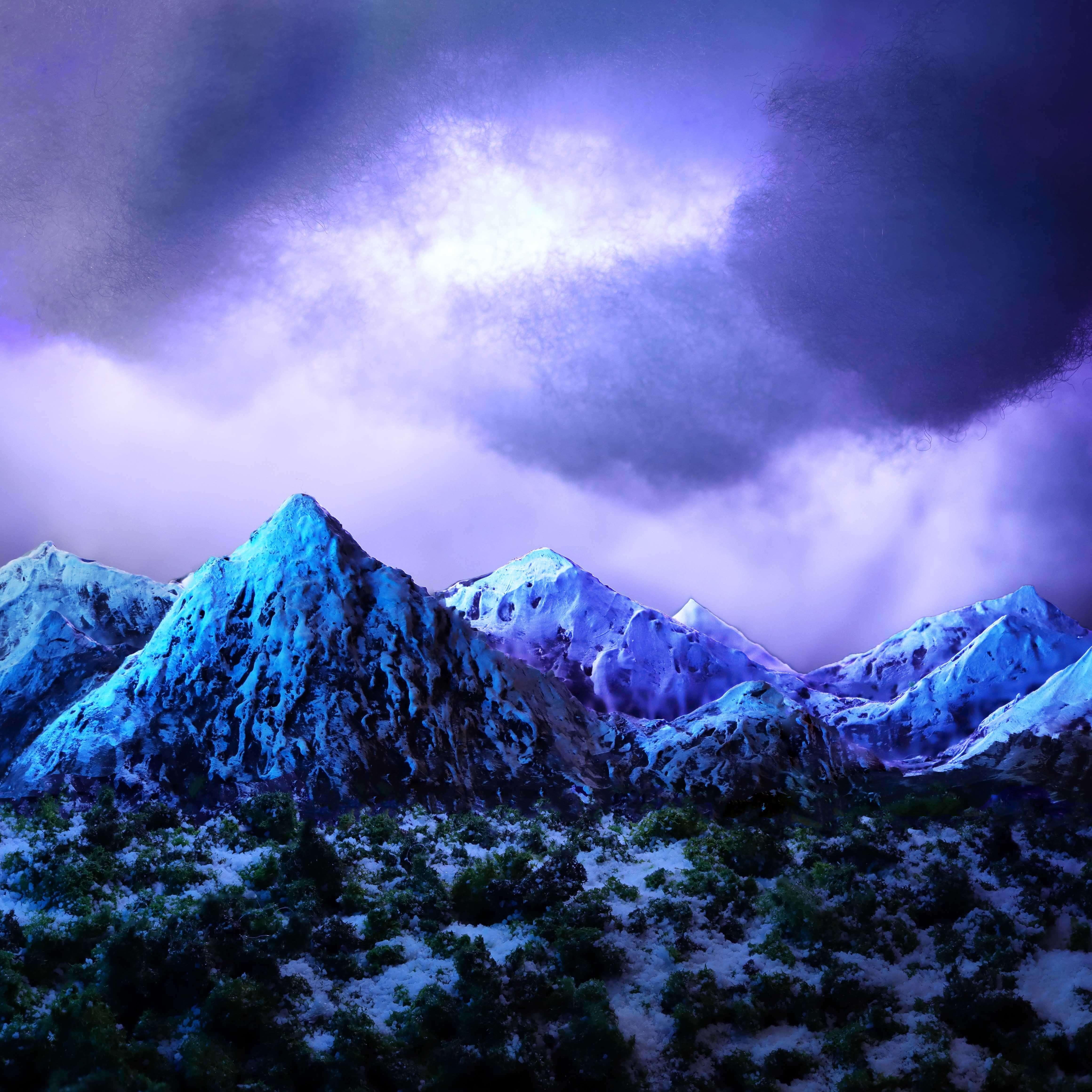 "Blue Mountains (1/5)" Stephen Dorsett (Vereinigte Staaten) ist ein Acrylfoto mit Kissenfüllung und standardisierten Tests, das zum Aufhängen bereit ist.

Stephen Dorsett, ein Künstler, der für seine innovative Verwendung von Materialien und die